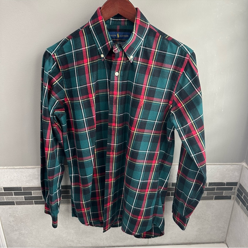 Ralph Lauren button down flannel shirt